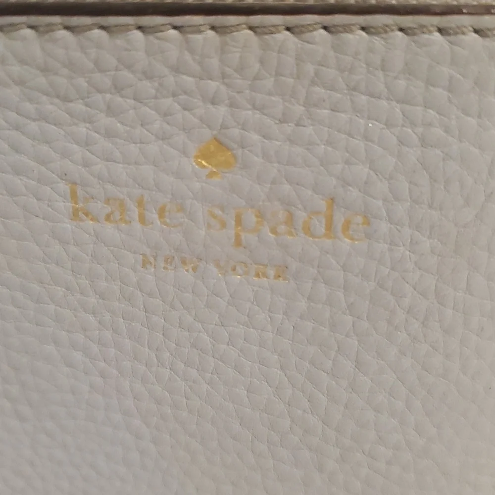 Kate Spade Mulberry Street Leighann Light Blue Leather Tote    14”x10”